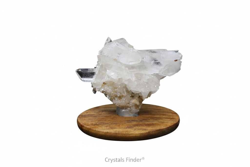 470G NATURAL HIMALAYAN CLEAR QUARTZ CLUSTER CRYSTAL HIMACHAL INDIA 14X9X7CM