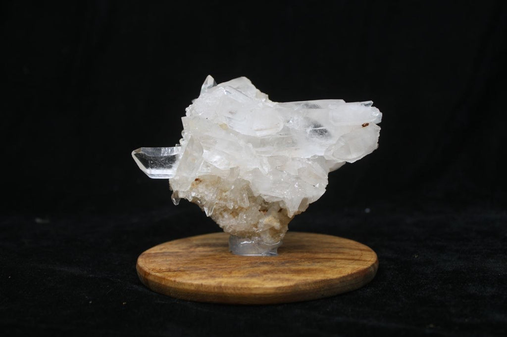 470G NATURAL HIMALAYAN CLEAR QUARTZ CLUSTER CRYSTAL HIMACHAL INDIA 14X9X7CM