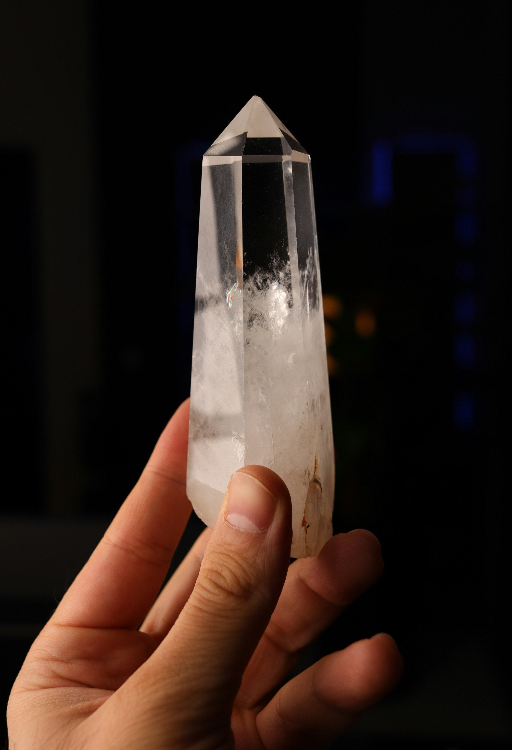 Himalayan Clear Quartz Phantom Crystal Point - Natural Healing Stone for Meditation & Energy - 50g